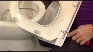 How to change the soft close cylinders on a Pressalit toilet seat [upl. by Lletnohs]