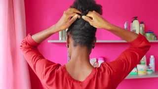 Coiffure Cheveux Crépus  Cornrow and Braid Updo [upl. by Daahsar]