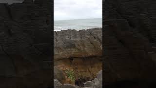 Pancake Rocks at Punakaiki New Zealand highlightsnaturetravel [upl. by Josias]