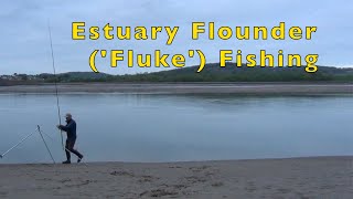 Fishing for Flounder Fluke in a Welsh Estuary  UK Sea Fishing North Wales [upl. by Vilberg]