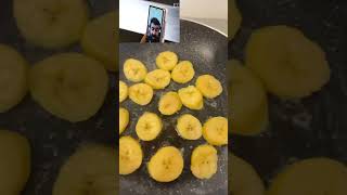 Banana Flambe Icecream ytshorts youtube trend mohanlal lalettan icecream dessert banana [upl. by Esir]