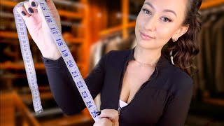 ASMR Suit Fitting amp Measuring YOU 😴 Up Close Personal Attention [upl. by Sivrat]