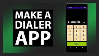 Make a Dialer App in Android  Android Studio  Java [upl. by Keil]