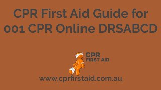 001 CPR Online DRSABCD [upl. by Vadim266]