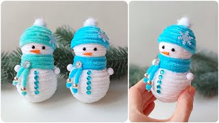 ☃️ DIY Snowman🎄 Christmas gift idea🎄 Christmas decorations 🎄 Christmas crafts [upl. by Aran]