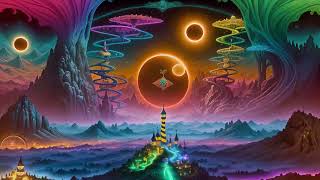 Progressive Psytrance mix March 2024 Surrealism AI Graphic video [upl. by Letnohs]