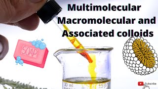 Multimolecular Macromolecular and Associated Colloids [upl. by Akimad]