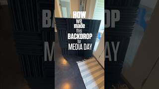 Build your own Backdrop for Media Day sportsphotography diy [upl. by Aplihs190]