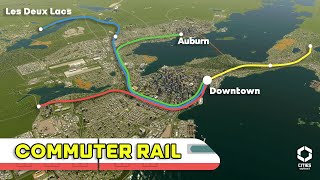 Connecting the city together with Commuter Rail  Cities Skylines 2 [upl. by Det466]