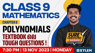 Class 9 Maths  Chapter 8  Polynomials  Textbook ലെ Tough Questions  Xylem Class 9 [upl. by Edahc848]