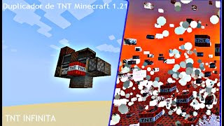 TNT INFINITA COMO FAZER UM DUPLICADOR DE TNT —MINECRAFT 121 [upl. by Lowery]