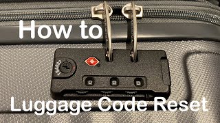 How to Change Suitcase Lock Combination TSA Lock Code change  Luggage Lock code Reset [upl. by Inek]