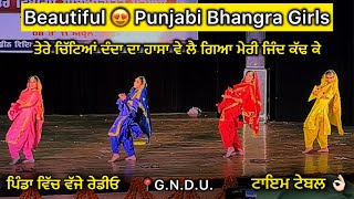 Full Video 😍 Beautiful Bhangra Performance by girls  Jashan 2024  Guru Nanak Dev Uni  Dance 🔥 [upl. by Bird898]