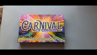 Carnival of Colour Low Noise Selection Box Fireworks Unboxing Asda 2024 BFN [upl. by Garnett]