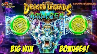 LIGHT amp WONDER DRAGON LEGENDS AQUA GEM Big Slot Bonus WINS [upl. by Nnaj]