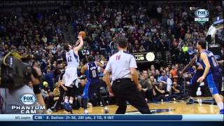 Kevin Love Final Possession Shawn Marion Hits Arm [upl. by Laup]