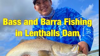 Bass and Barra fishing in Lenthalls Dam [upl. by Aldon]