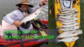 Limiting Out on Multiple Species of Fish  Eastern Shore Maryland  speckled trout rockfish [upl. by Sergeant131]