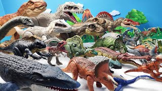 30 Best Jurassic World Dinosaur Toys With Dino Hunter TRex Indominus Rex Spinosaurus [upl. by Neeliak]