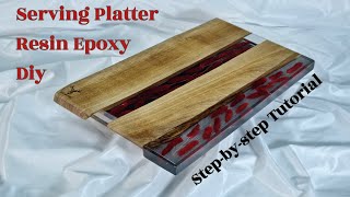 Creating an Epoxy Resin and Wood Serving Platter StepbyStep Guide [upl. by Melodie614]