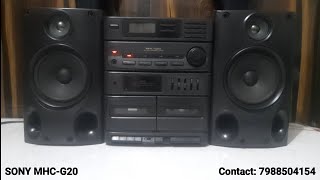 SONY MHCG20 MINI HIFI COMPONENT SYSTEM [upl. by Gene739]