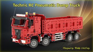 MOC LEGO Technic RC Pneumatic Dump Truck 2024 [upl. by Ellary]