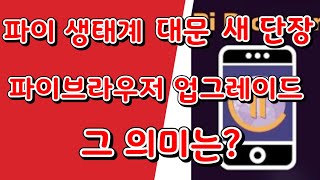 파이 생태계의 대문 파이 브라우저 새 단장 업그레이드 그 의미는 파이코인  파이네트워크 [upl. by Yniffit]