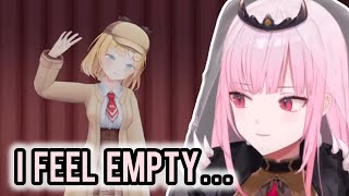 Calli talks about her feeling after Amelia Watson final stream  Hololive EN [upl. by Elvie303]