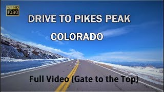 Pikes Peak  Full HD  Scenic Drive in Colorado 10 each worth it  April 2018 [upl. by Serilda675]