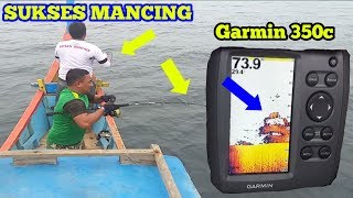 Mencari spot mancing jigging khusus ikan kerapujenahasnaper menggunakan fishfinder 350c [upl. by Suiram]