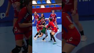 Sending defenders to the multiverse 🫣 handball håndbold ehfeuro [upl. by Paulson]