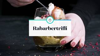 Rabarbertrifli med creme [upl. by Hyrup547]