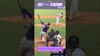 Out of the Stadium Twins prospect Derek Bender goes yard MA2tv baseball MILB Twins Homerun [upl. by Gerkman590]