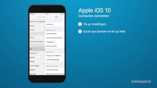 Tips amp Tricks  Apple iPhone Contacten overzetten iOS 10 [upl. by Bobina]