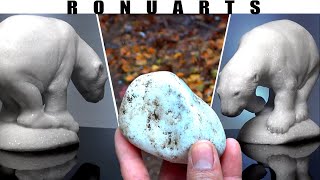 Aprenda como hacer esculturas con simples piedras del bosque [upl. by Pelpel]