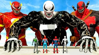 Team Spiderman Multiverse VS Venom Army  Super Epic Battle  KjraGaming [upl. by Cailean]