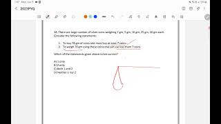 CSAT 2023 Answer Key  There are large number of silver coins weighing 2 gm 5 gm 10 gm 25 gm [upl. by Edny]