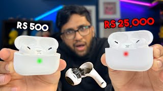 REAL VS FAKE AIRPODS  ARE THEY SAME [upl. by Matthiew]