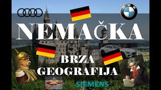 Nemacka  Brza Geografija  Sve o Nemackoj Ubrzo i Ukratko [upl. by Gustav290]