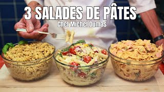 3 SALADES DE PÂTES  Des recettes rapides qui goûtent lété pour tous les goûts [upl. by Sanborne915]