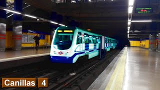 Metro de Madrid  Canillas L4  Serie 3000 [upl. by Anelaj]