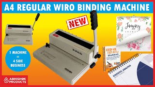 📚 A4 Wiro Binding Machine Perfect for Books Calendars Reports amp More  Buy  AbhishekIDcom [upl. by Cyrie]