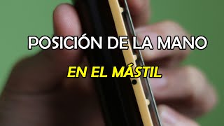 Posición de la mano izquierda en el mástil de la guitarra P1C02 [upl. by Neira]