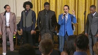 Hamilton cast performs quotMy Shotquot at White House [upl. by Araminta]