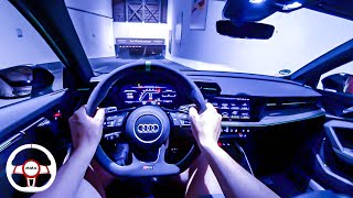 2022 AUDI RS3 SPORTBACK 400HP NIGHT POV DRIVE Onboard 60FPS [upl. by Ahmad]