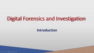 Introduction to Digital Forensics and Investigation [upl. by Rawlinson]