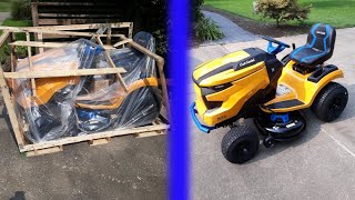 Uncrating the Cub Cadet Enduro XT1 LT42E Electric Riding Lawn Mower [upl. by Schwing]