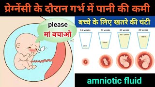 गर्भ में पानी की कमी amniotic fluid कैसे दूर करें। How to increase amniotic fluid in pregnancy। [upl. by Inahpit]