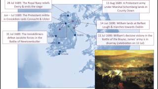 The Williamite War in Ireland 16891691 [upl. by Airdnaxila]