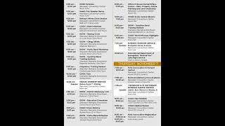 COGIC Weekly Service Schedule for the 116th Holy Convocation  See What’s Happening Next Saints [upl. by Greenstein]